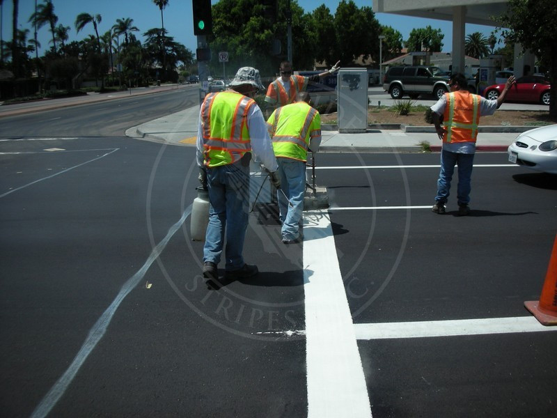 Thermoplastic Statewide Stripes Parking Lot & Street Striping